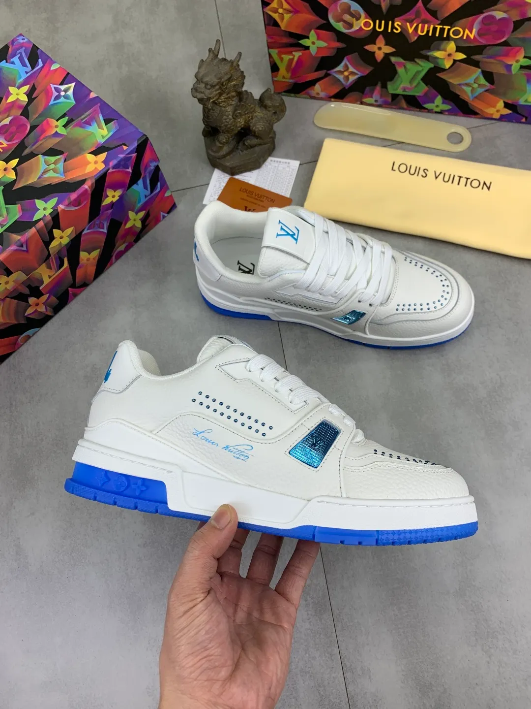 Men's men's shoes 💰P580 new style 💶【LOUIS VUITTON) (original order) new style 🍀LV Louis Vuitton *——LV classic trendy shoes! Made of imported original cowhide and water-dyed cowhide lining. The latest original wear-resistant rubber combination outsole! High quality products! Multiple colors available, code number: 38-46